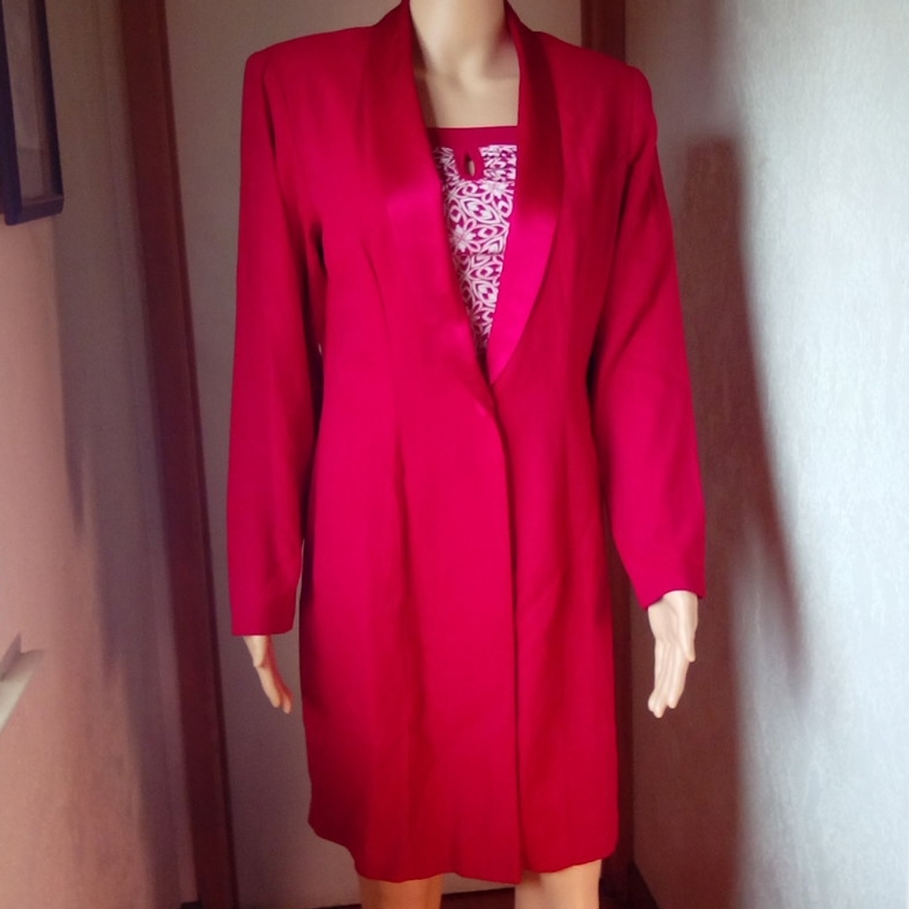 Vintage Scarlett Red trench Coats